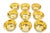 Washbasins in Gilded Silver with Engraved Plant Motifs and Beads, Set of 9 For Sale - Image 6 of 6