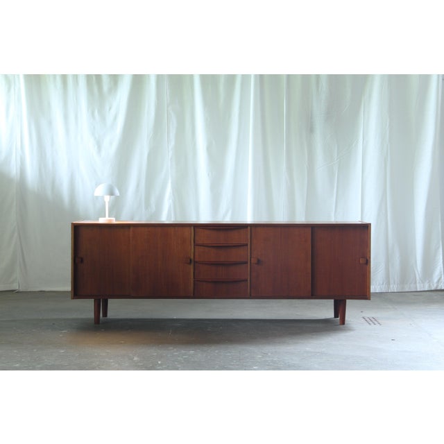 Wood Mid-Century Danish Lowboard in Teak, 1960s For Sale - Image 7 of 18