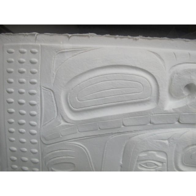Barry Herem Framed Signed Limited Ed Cast Paper Embossed Native Gonakadet For Sale - Image 4 of 8