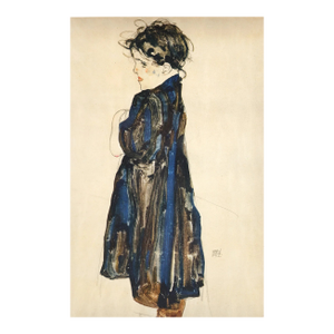 Egon Schiele Lithograph 27 Peasant Girl 1968 Reproduction