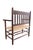 Antique Dutch Arts and Crafts Wooden Bench with Woven Rush Seat, 1900 For Sale - Image 6 of 14