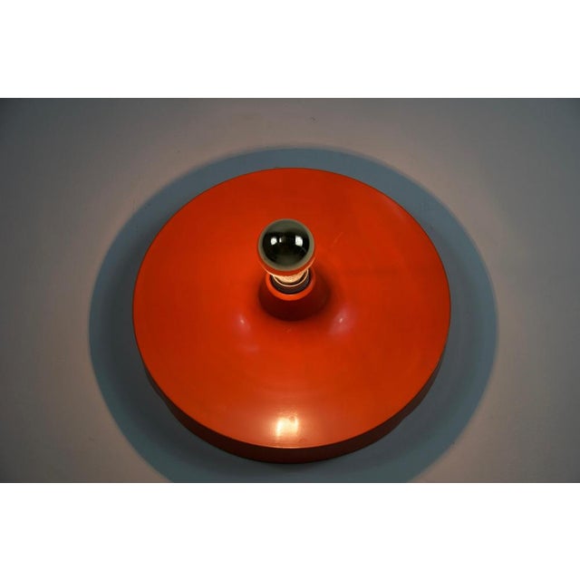 1960s Orange Disc Shape Flush Mount from Cosack, 1960s For Sale - Image 5 of 12