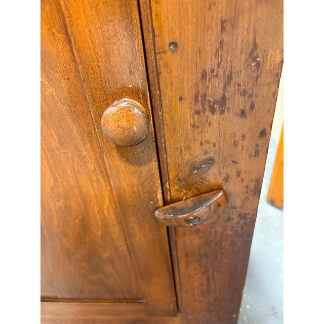 Rustic Antique Rustic Handcrafted American Pine Hutch For Sale - Image 3 of 12