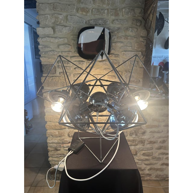 Polyhedra Sculpture Lamp from Guzzini, 1971 For Sale - Image 12 of 18