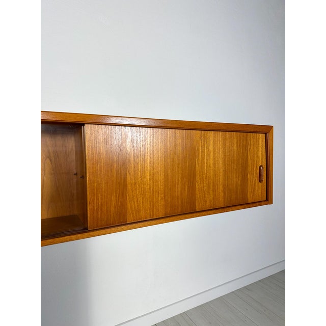 Mid-Century Modern Mid-Century Teak Floating Wall-Mounted Sideboard from Bartels, 1960s For Sale - Image 3 of 11