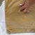 2010s Vintage Floral Needlepoint Pillow Cover Gold Velvet Back Square 14" Hand Stitched Rose For Sale - Image 5 of 5