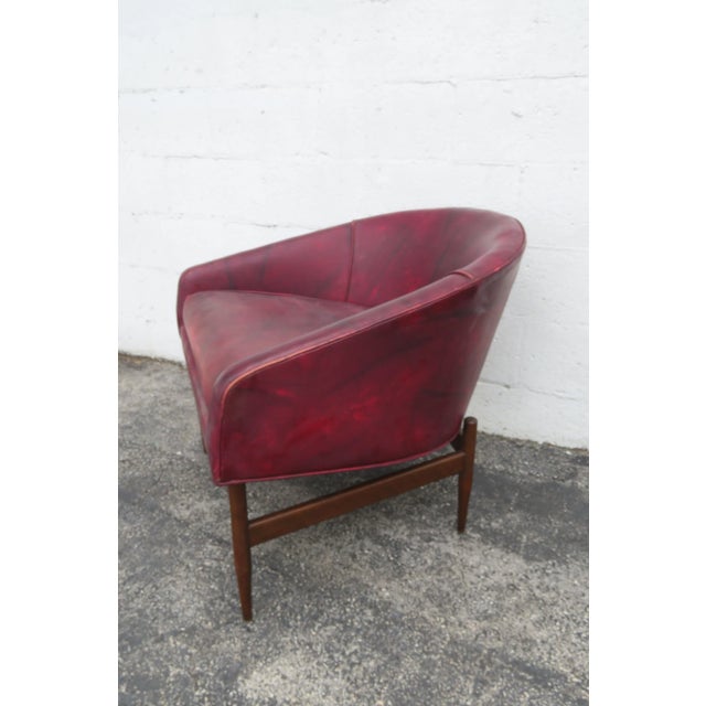 Lawrence Peabody Mid Century Modern Sculptural Barrel Lounge Chair 6031 For Sale - Image 12 of 15