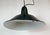Industrial French Black Enamel Factory Pendant Lamp, 1960s For Sale - Image 6 of 17