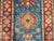 2000 - 2009 Blue and Rust Red Kazak Wool Runner Rug, Tribal Hallway Rug, 2'9" X 9'9" For Sale - Image 5 of 16