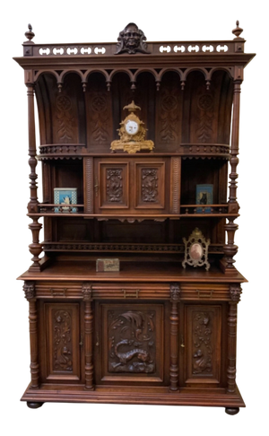 Neo-Renaissance Column Buffet, 1880