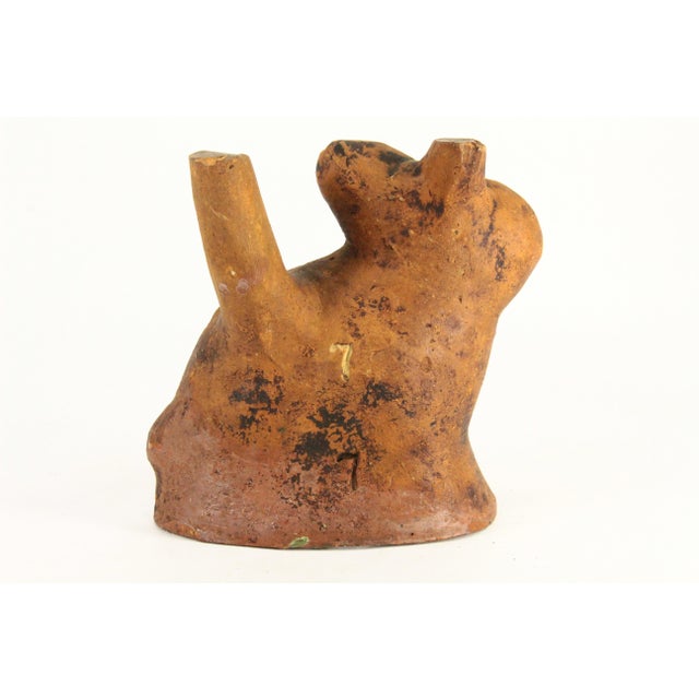 Rare 19th C Pair of Glazed Redware Rabbit Molds, Pennsylvania For Sale - Image 10 of 18