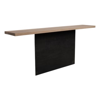 Zoom Console Table in Brown and Wood by Mobimex TIX For Sale