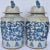 Large Chinoiserie Blue and White Scroll and Leaf Ginger Jars, a Pair For Sale - Image 4 of 6