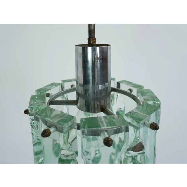 Mid-Century Modern Massive Glass Crystal Chandelier by Max Ingrand for Fontana Arte, Italy, 1960s For Sale - Image 3 of 5
