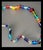 Tribal Bohemian Glass From Jablonec Nad Nisou (Formerly Gablonz) Pressed Glass Bead Necklace in Various Colors and Shapes For Sale - Image 3 of 6