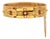 Antique Victorian 14k Yellow Gold Seed Pearl Bangle Bracelet Circa 1870s–1880s For Sale