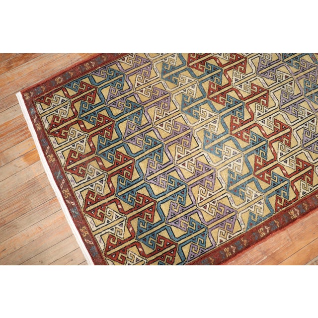 Mid 20th Century Vintage Turkish Anatolian Scatter Rug - 3'7" x 5'7" For Sale - Image 5 of 9