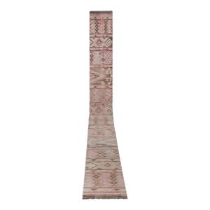 Turkish Handmade Stair Kilim Runner 2'4'' X 22'10''
