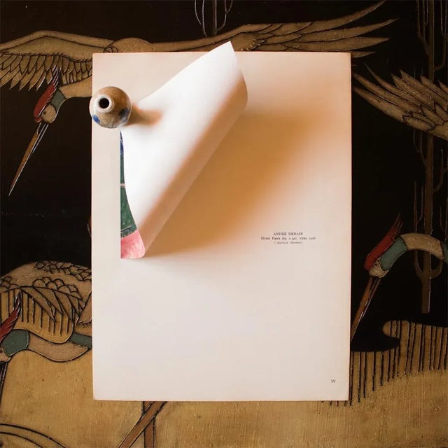 André Derain 1948 After André Derain, "Hyde Park" Second Edition Parisian Offset Lithograph For Sale - Image 4 of 8