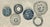 Mid 20th Century Blue and White Plate Collection- Set of Six For Sale - Image 10 of 11