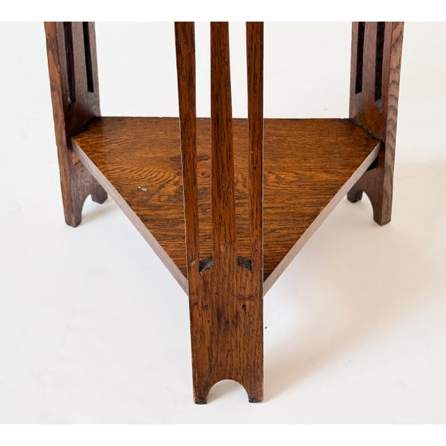 English Occasional Table of Oak From the Arts and Crafts Period For Sale - Image 9 of 13