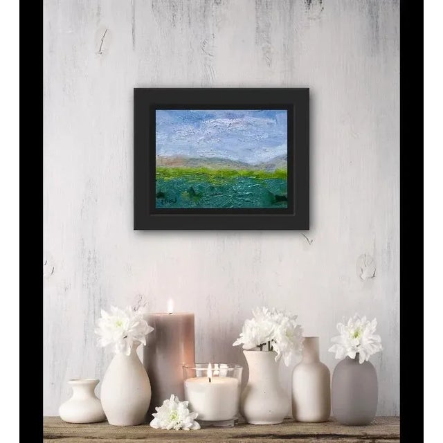 Expressionist Landscape Oil Painting by L Haas For Sale - Image 4 of 8