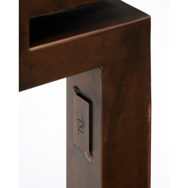 French Vintage Copper Coffee Table For Sale - Image 9 of 9