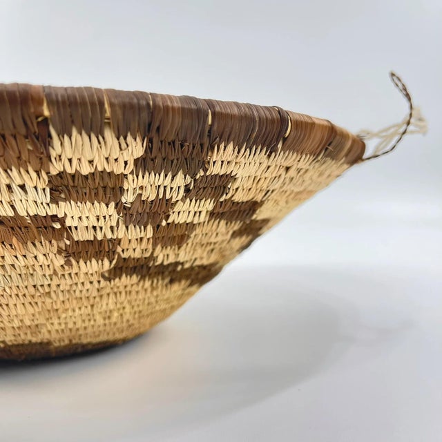 Early 20th Century Early 20th Century Botswana Basket 12inch MATTER COLLECTION For Sale - Image 5 of 6