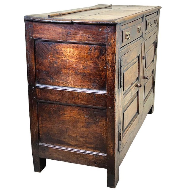 Early 18th Century Oak Dresser Cupboard, 1710s For Sale - Image 5 of 13