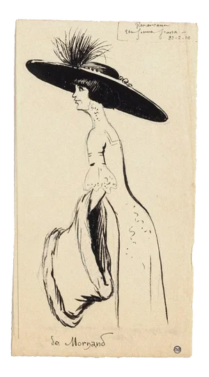 Maurice Lourdey, Portrait, Ink on Paper, 1910