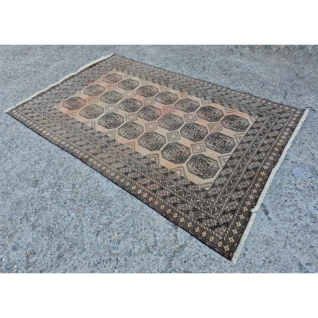 Vintage Afghan Ersari Rug, 1920s For Sale - Image 6 of 10