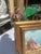 Mid-Century Modern 1990s Small Gold Framed Tree Stump Painting on Canvas, Signed by the Artist For Sale - Image 3 of 7
