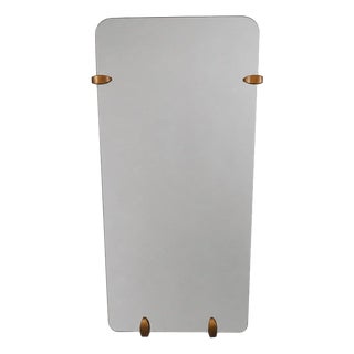 Large Mid-Century Trapezoidal Full-Length Wall Mirror, Vienna, Austria, 1950s For Sale