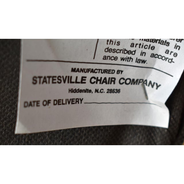 Statesville Co Mahogany Corner Chair Vintage Queen Anne Style Accent Slip Seat For Sale - Image 15 of 16