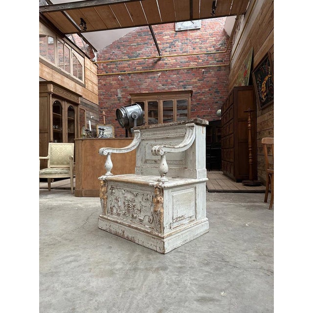 19th Century Church Bench For Sale - Image 3 of 13