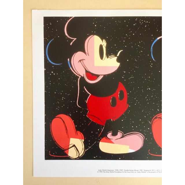 This Andy Warhol Foundation rare 1995 offset lithograph print Pop Art poster " Double Mickey " 1981, is a very special and...