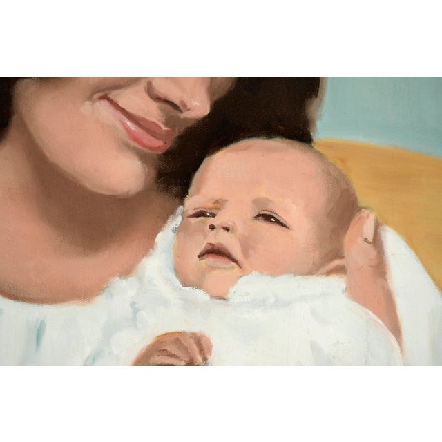 Portrait of a Woman and Infant in White by Cindy Gin For Sale - Image 4 of 8