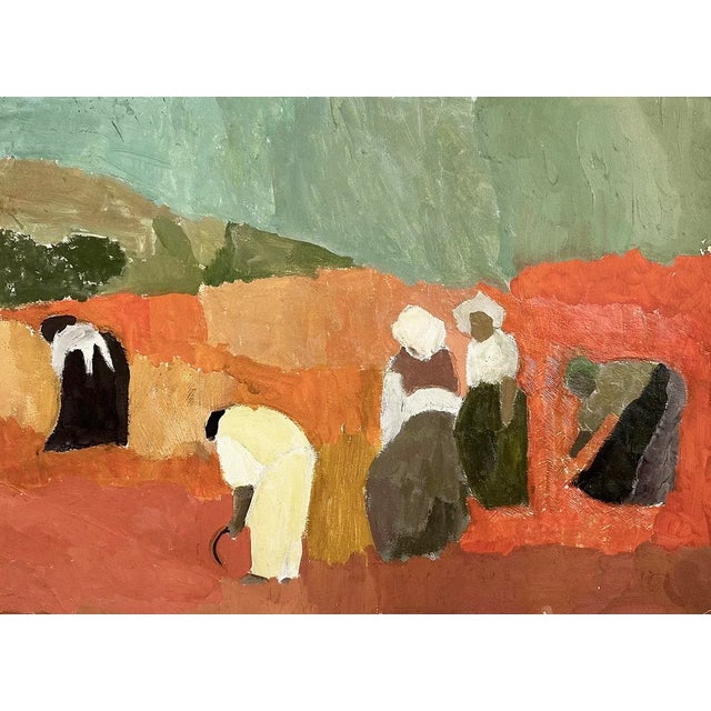 Nancy Delouis, born in 1941, is a French Postwar artist renowned for her vibrant use of color and form. Her Post-...