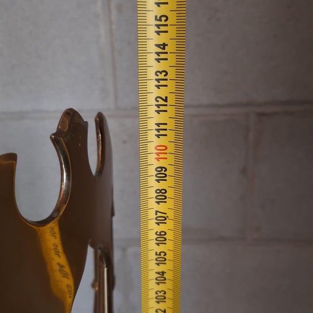 Chiavari Chair in Polished Brass, 1950s For Sale - Image 11 of 12