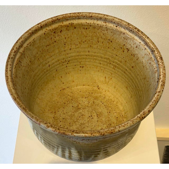 American 1970s Jt Abernathy Monumental Studio Ceramic Bowl For Sale - Image 3 of 6