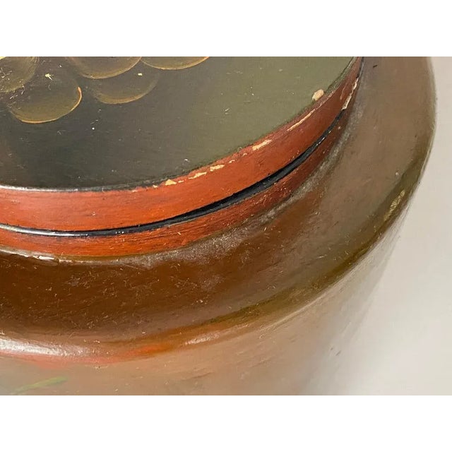 Large Wooden Box with Fruits Decor, England, 20th Century For Sale - Image 6 of 13