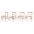 Mid-Century Model J80 Oak Dining Chairs by Jorge Baekmark for FDB Mobler For Sale