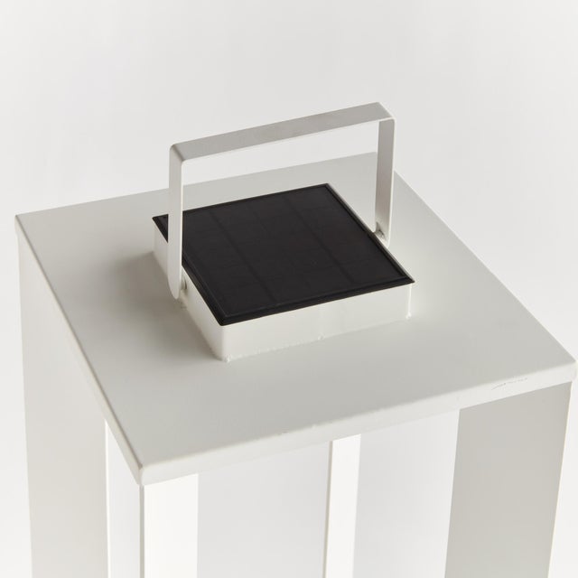 Contemporary Hanley Solar Led Lantern 24" For Sale - Image 3 of 5