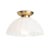 Glass Dariel Swirl Glass Flush Mount For Sale - Image 7 of 7