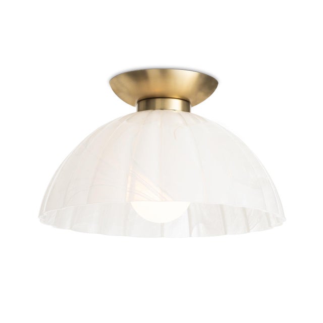 Glass Regina Andrew Dariel Swirl Glass Flush Mount For Sale - Image 7 of 7