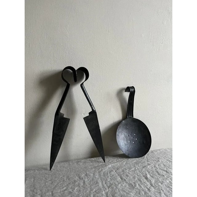Black Antique Steel Kitchen Tools, 1890s, Set of 2 For Sale - Image 8 of 8