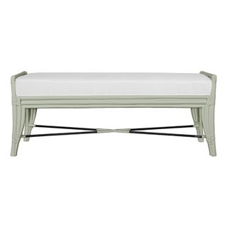 Malacca Bench - Celery green For Sale