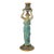 George Jones Majolica Egyptian Figural Candlestick For Sale