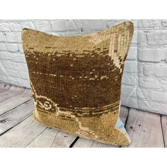 Vintage Pillow Case Turkish Rug Pillow Decorative Rug Pillow Dry cleaning only. PILLOW INSERT IS NOT INCLUDED