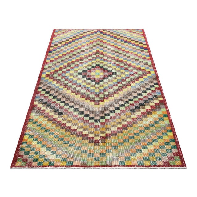 1960s 1960s Turkish Mid-Century-Modern Rug For Sale - Image 5 of 5